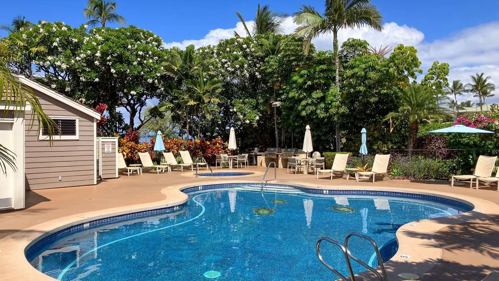 Cool & Quiet Wailea Oasis, Big Lanai + Two Pools Lejlighed USA